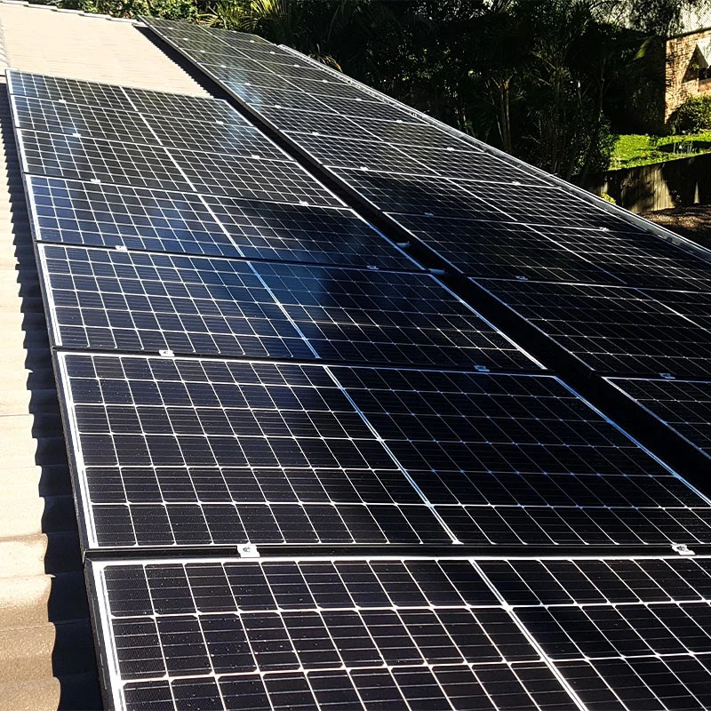 Solar panels in the shade Solar panels in the shade